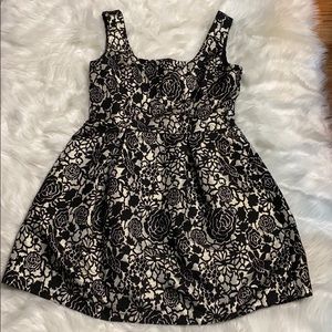 Francescas Anthro Black and silver dress